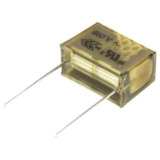 KEMET PME261 Paper Capacitor X2 660V AC 1.5kV DC Through Hole Mount 