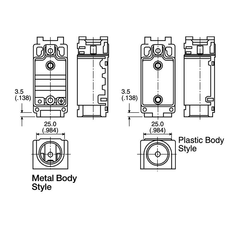 Honeywell Technologies GLD Series Adjustable Roller Lever Limit Switch DPST IP66 Fibreglass Reinforced GLDB06A2B