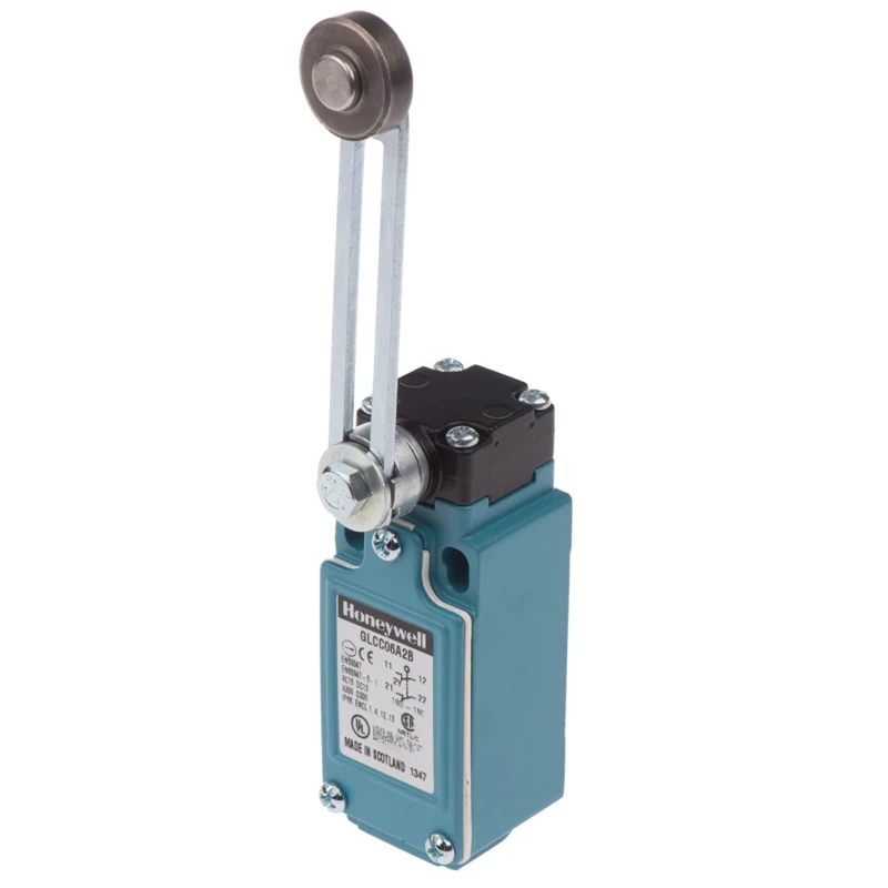 Honeywell Technologies GLC Series Adjustable Roller Lever Limit Switch, 2 NC, IP66, Die Cast Zinc Housing, 600V GLCC06A2B