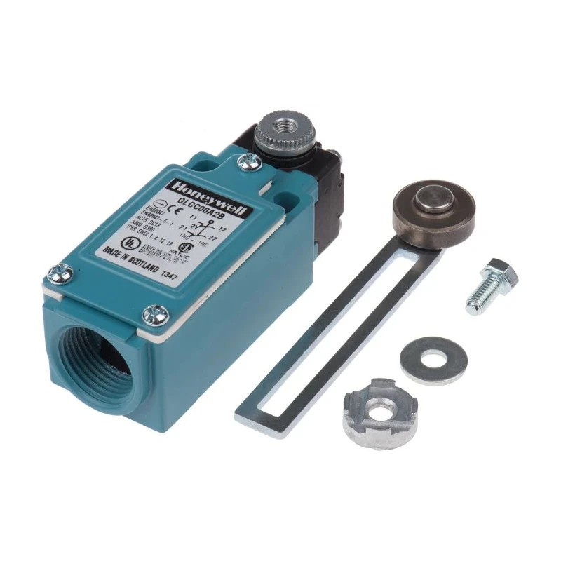 Honeywell Technologies GLC Series Adjustable Roller Lever Limit Switch, 2 NC, IP66, Die Cast Zinc Housing, 600V GLCC06A2B