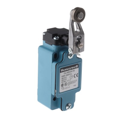 Honeywell Technologies GLA Series Roller Lever Limit Switch, DPDT, IP67, Die Cast Zinc Housing, 600V AC, 6A GLAB20A1B