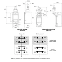 Honeywell Technologies GLA Series Roller Lever Limit Switch, DPDT, IP67, Die Cast Zinc Housing, 600V AC, 6A GLAB20A1B