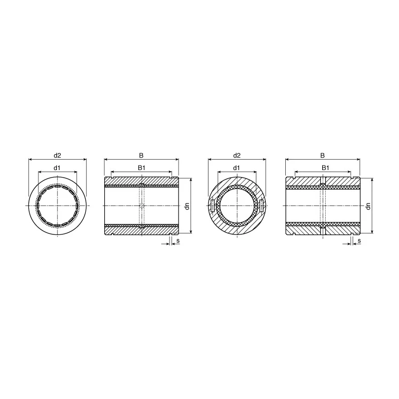Igus drylin R Linear Bearing with 20 mm ID 32 mm OD, 45 mm Length, Aluminium, Closed End RJUM-01-20