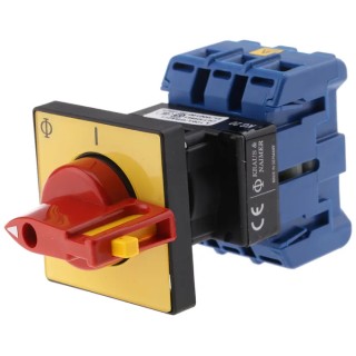 Kraus & Naimer 3-Pole Panel Mount Isolator Switch, IP65, 25A, 7.5 kW KG20A.T203/GBA011.FT2