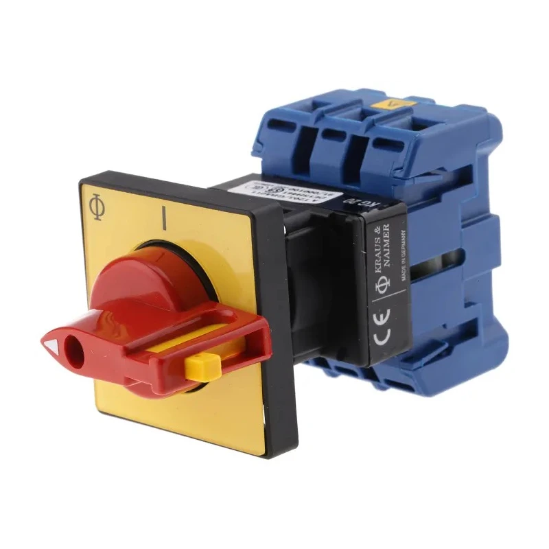 Kraus & Naimer 3-Pole Panel Mount Isolator Switch, IP65, 25A, 7.5 kW KG20A.T203/GBA011.FT2