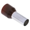 RS PRO Insulated Crimp Bootlace Ferrule, 16 mm Pin Length, 7.9 mm Pin Diameter, Brown, Wire Size 4 AWG 311-7909