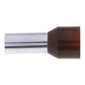 RS PRO Insulated Crimp Bootlace Ferrule, 16 mm Pin Length, 7.9 mm Pin Diameter, Brown, Wire Size 4 AWG 311-7909