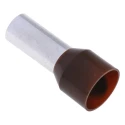 RS PRO Insulated Crimp Bootlace Ferrule, 16 mm Pin Length, 7.9 mm Pin Diameter, Brown, Wire Size 4 AWG 311-7909