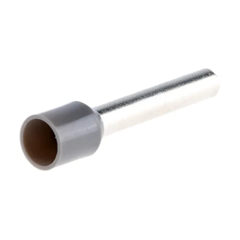 RS PRO Insulated Crimp Bootlace Ferrule, 18 mm Pin Length, 3.2 mm Pin Diameter, Grey Nylon Insulated, 12 AWG Wire 311-7959