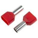RS PRO Insulated Crimp Bootlace Ferrule, Nylon Insulated, 14 mm Pin Length, 6.5 mm Pin Diameter, Red, for 8 AWG 311-8019
