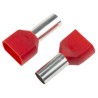 RS PRO Insulated Crimp Bootlace Ferrule, Nylon Insulated, 14 mm Pin Length, 6.5 mm Pin Diameter, Red, for 8 AWG 311-8019