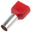 RS PRO Insulated Crimp Bootlace Ferrule, Nylon Insulated, 14 mm Pin Length, 6.5 mm Pin Diameter, Red, for 8 AWG 311-8019