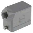 HARTING Han B Range Heavy Duty Power Connector Hood, Die Cast Aluminium Body, IP65, 1 Lever 09300101541