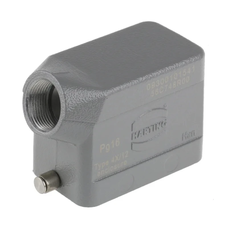 HARTING Han B Range Heavy Duty Power Connector Hood, Die Cast Aluminium Body, IP65, 1 Lever 09300101541