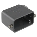 HARTING Han B Range Heavy Duty Power Connector Hood, Die Cast Aluminium Body, IP65, 1 Lever 09300101541