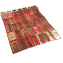 AT Brown Brass Stencil Letters & Numbers Set 105 Pieces, 51 mm Character Height 150761
