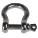 RS PRO Stainless Steel Bow Shackle Screw Pin, Safe Working Load 0.3t, 8mm Diameter, Jaw Width 16mm 312-3566