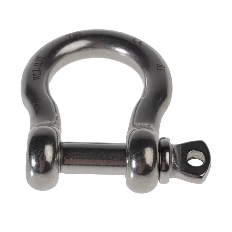 RS PRO Stainless Steel Bow Shackle Screw Pin, Safe Working Load 0.3t, 8mm Diameter, Jaw Width 16mm 312-3566