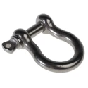 RS PRO Stainless Steel Bow Shackle Screw Pin, Safe Working Load 0.3t, 8mm Diameter, Jaw Width 16mm 312-3566