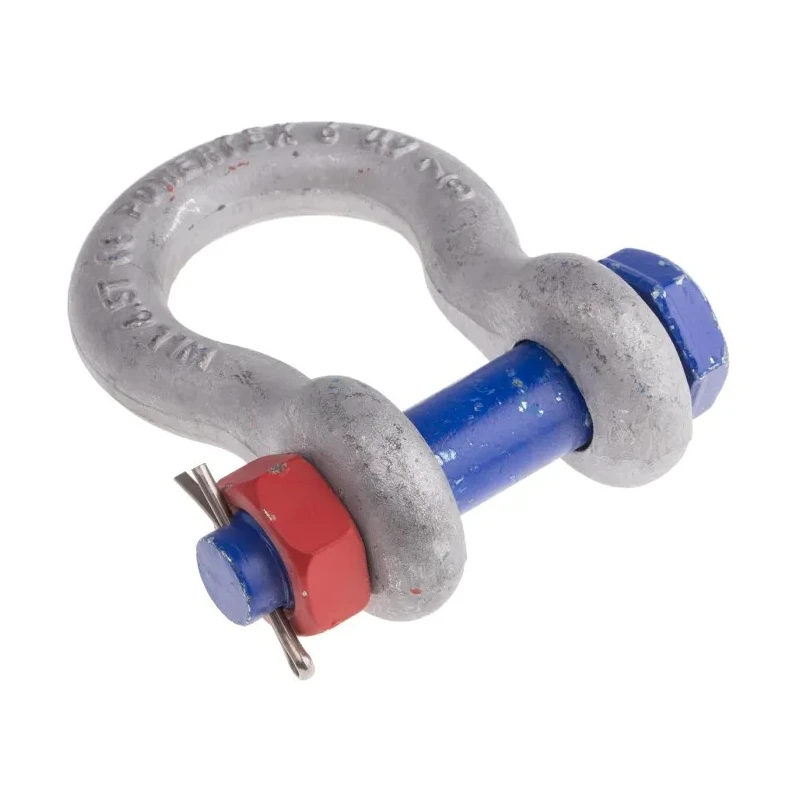 RS PRO Zinc Plated Steel Bow Shackle with Split Pin 6.5t Safe Working Load 312-3386