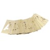 AT Brown Brass Stencil Letters Only 30 Pieces 50.8 mm Character Height 150305