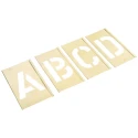 AT Brown Brass Stencil Letters Only 30 Pieces 50.8 mm Character Height 150305