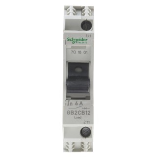 Schneider Electric TeSys TeSyS GB2 Thermal Circuit Breaker 6A Current Rating 1-Pole DIN Rail GB2CB12