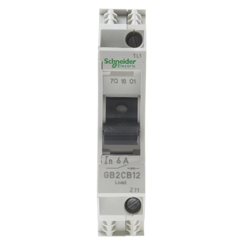 Schneider Electric TeSys TeSyS GB2 Thermal Circuit Breaker 6A Current Rating 1-Pole DIN Rail GB2CB12