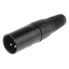 RS PRO Cable XLR Connector, Straight Orientation, Male 3-Way, 250V AC, Silver Plated Contacts, Zinc Housing 457-875