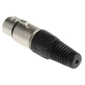 RS PRO Cable XLR Connector, Straight Female, 4 Way Aluminium Zinc Alloy Housing 250V AC 458-008