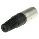 RS PRO Cable XLR Connector Straight Male 4 Way, Aluminium Zinc Alloy Housing, Natural Colour 457-982