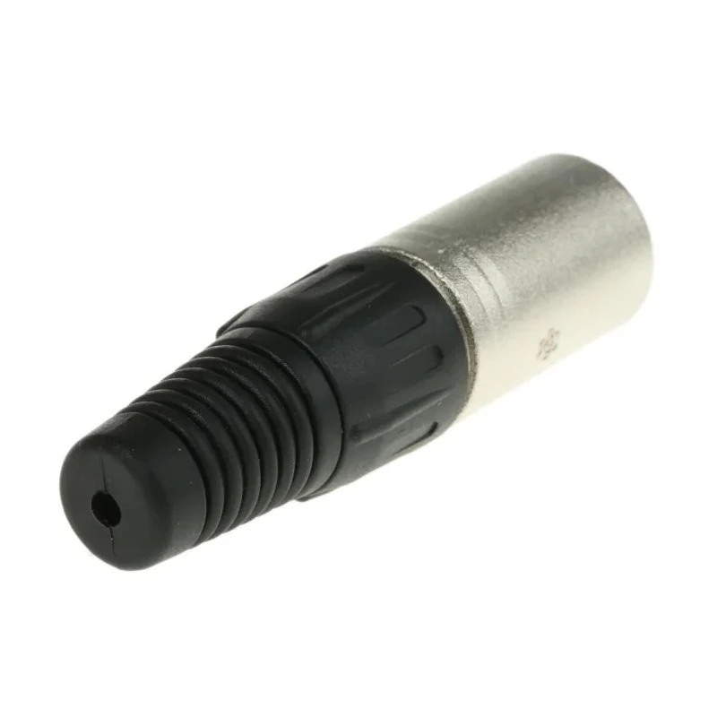 RS PRO Cable XLR Connector Straight Male 4 Way, Aluminium Zinc Alloy Housing, Natural Colour 457-982