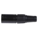 RS PRO Cable XLR Connector Male, 5 Way, Straight Orientation, Zinc Housing, Silver Plating, 250V AC, 7.5A Current 458-018