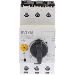 Eaton Motor Protection Circuit Breaker PKZM 0, 10A and 6.3A Current Rating, 690V AC, 3 Poles, IP00/IP20 088916 PKZM0-10-T