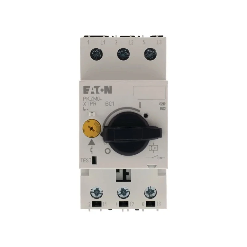 Eaton Motor Protection Circuit Breaker PKZM 0, 10A and 6.3A Current Rating, 690V AC, 3 Poles, IP00/IP20 088916 PKZM0-10-T