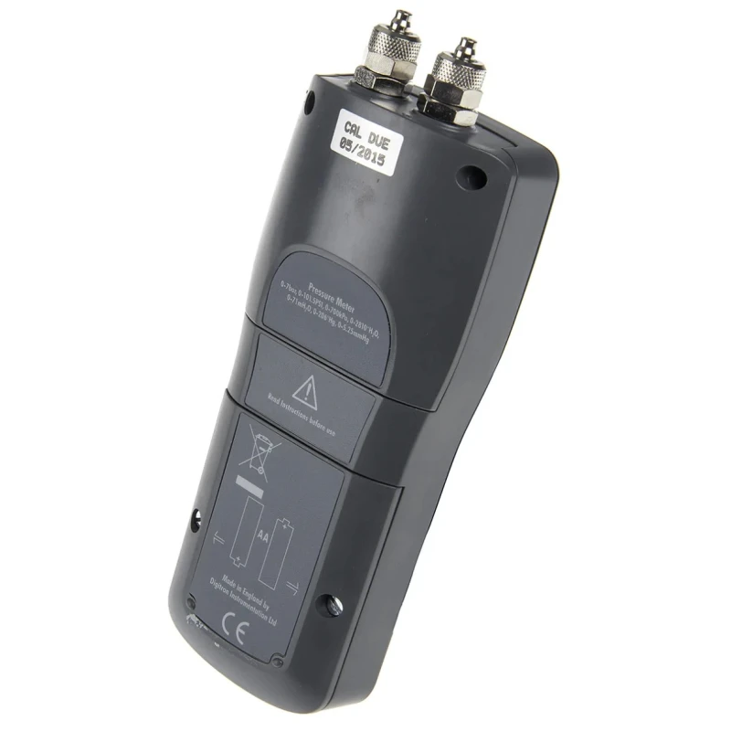 Digitron Handheld Differential Manometer with 2 Pressure Ports, Max Pressure Measurement 7 bar 2023P7-7BAR