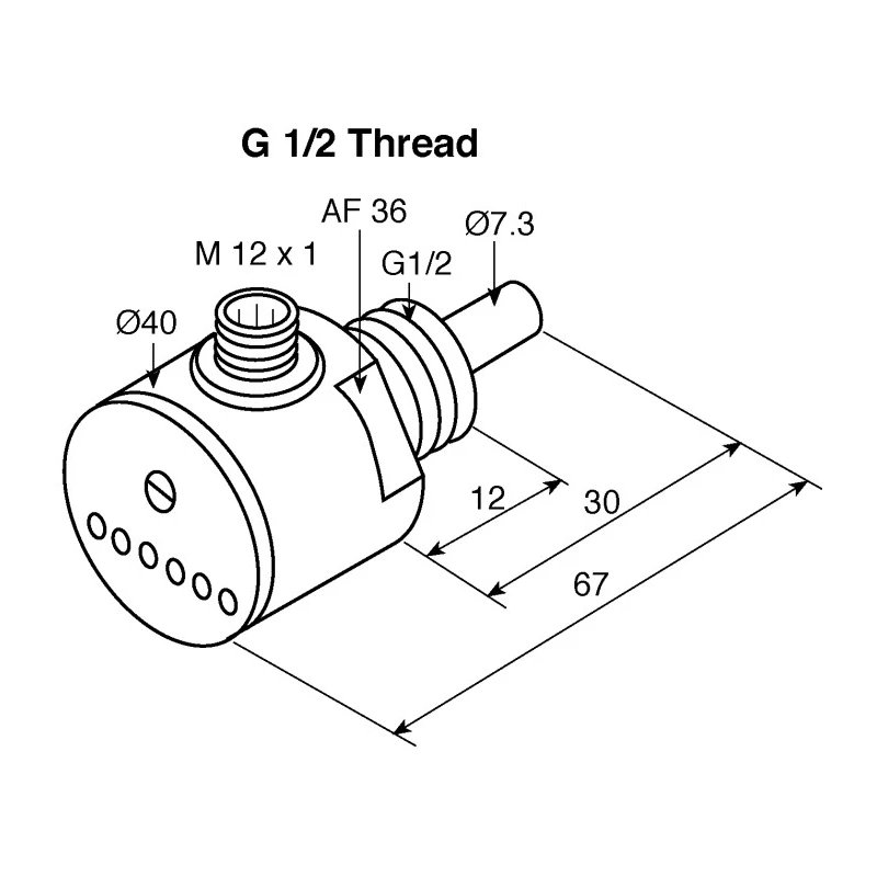 Turck Compact Flow Controller, 300cm³/s Maximum Flow Rate, PNP Output, 0.5 in Pipe Diameter, 26V FCS-G1/2A4-AP8X-H1141