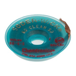Chemtronics 1.5 m Lead Free No Clean De-Soldering Braid Width 5.3mm 60-6-5
