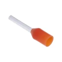 RS PRO Insulated Crimp Bootlace Ferrule 8 mm Pin Length 1.3 mm Pin Diameter Orange 20 AWG Wire Size 458-746