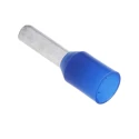 RS PRO Insulated Crimp Bootlace Ferrule with 8 mm Pin Length, 2.5 mm Pin Diameter, Blue Nylon Insulation, 14 AWG 458-780