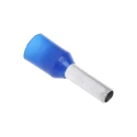 RS PRO Insulated Crimp Bootlace Ferrule with 8 mm Pin Length, 2.5 mm Pin Diameter, Blue Nylon Insulation, 14 AWG 458-780