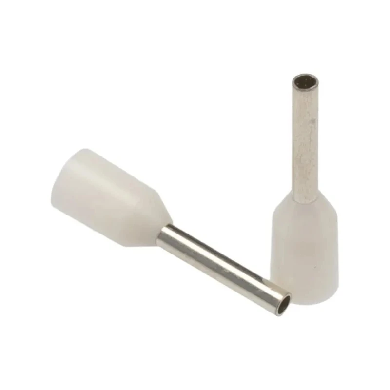 RS PRO Insulated Crimp Bootlace Ferrule 8 mm Pin Length 1.3 mm Pin Diameter White to 20 AWG Wire Size 458-689