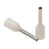 RS PRO Insulated Crimp Bootlace Ferrule 8 mm Pin Length 1.3 mm Pin Diameter White to 20 AWG Wire Size 458-689