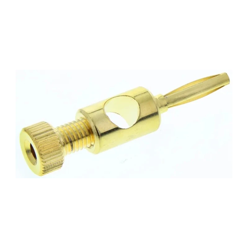RS PRO Straight Loudspeaker Connector 1 Way Male Black 16A Screw Termination 458-229