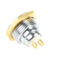 ITW Switches 57 Series Miniature Push Button Switch Momentary Panel Mount, SPST, Clear LED, IP67, 125 V 125, Model 57-111