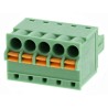 Phoenix Contact FK-MCP 1.5/5-ST-3.81 Series Pluggable Terminal Block, 5-Contact, 3.81 mm Pitch, 1 Row, 160V, 8A 1851070