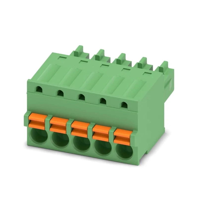 Phoenix Contact FK-MCP 1.5/5-ST-3.81 Series Pluggable Terminal Block, 5-Contact, 3.81 mm Pitch, 1 Row, 160V, 8A 1851070
