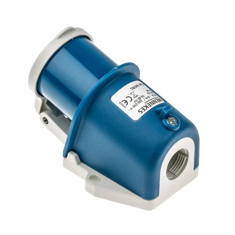 MENNEKES Industrial Power Connector Wall Mount 3-Pole 16A 230V IP44 Blue PowerTOP 