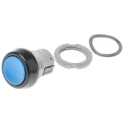 ITW Switches 76-94 Series Push Button Switch Panel Mount 22 mm Cutout Blue SPDT IP67 76-9410/439088N