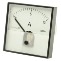 HOBUT DIN Range Analogue Panel Ammeter 100 A AC/DC, Horizontal Scale, Flame Retardant Case PD721MCS10A/1-001